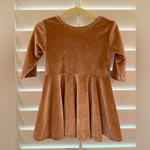 Oh Baby! Dusty rose velvet swing dress Size 12/18